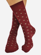 Шкарпетки чоловічі Noviti SB006-M-04 котон 39-42 Бордові (5905204305157) - зображення 1