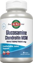 Suplement diety KAL Glucosamine Chondroitin MSM 90 kapsułek (0021245726616) - obraz 1