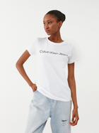 Футболка жіноча Calvin Klein Jeans J20J220253-YAF M Біла (8719856759599)