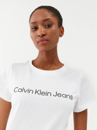 Koszulka damska basic Calvin Klein Jeans J20J220253-YAF S Biała (8719856759575) - obraz 4