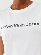 Футболка жіноча Calvin Klein Jeans J20J220253-YAF XS Біла (8719856759551) - зображення 5