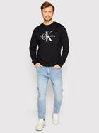 Bluza bez kaptura męska Calvin Klein Jeans J30J320933-BEH XL Czarna (8719855868261) - obraz 3
