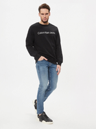Bluza bez kaptura męska Calvin Klein Jeans J30J322549-BEH M Czarna (8719856759582) - obraz 3
