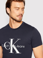 Koszulka męska bawełniana Calvin Klein Jeans J30J320935-CHW S Granatowa (8719855869268) - obraz 4