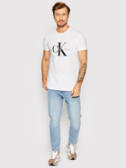 Koszulka męska bawełniana Calvin Klein Jeans J30J320935-YAF S Biała (8719855868841) - obraz 3