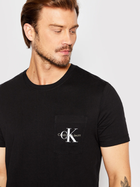 Koszulka męska bawełniana Calvin Klein Jeans J30J320936-BEH S Czarna (8719855869145) - obraz 4