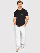 Koszulka męska bawełniana Calvin Klein Jeans J30J320936-BEH L Czarna (8719855869169) - obraz 3