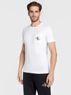 Koszulka męska bawełniana Calvin Klein Jeans J30J320936-YAF S Biała (8719855868568) - obraz 1