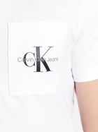Koszulka męska bawełniana Calvin Klein Jeans J30J320936-YAF S Biała (8719855868568) - obraz 5