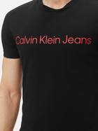 Koszulka męska bawełniana Calvin Klein Jeans J30J322552-0GM L Czarna (8719856760786) - obraz 4