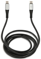 Kabel Tumi USB Type-C-USB Type-C 1.5 m Black (3666339100636) - obraz 1