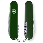 Швейцарський ніж Victorinox SPARTAN 91мм/12 функцій, зелені накладки - зображення 6