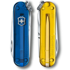 Швейцарський ніж Victorinox CLASSIC SD UKRAINE 58мм/7 функцій, синьо-жовті напівпрозорі накладки - зображення 6