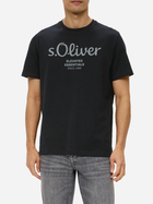 T-shirt męski bawełniany s.Oliver 10.3.11.12.130.2152232-99D2 S Czarny (4099975524402) - obraz 1