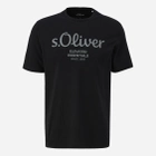 T-shirt męski bawełniany s.Oliver 10.3.11.12.130.2152232-99D2 S Czarny (4099975524402) - obraz 5