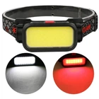 Ліхтар налобний BL-008 COB (white+red), червоне світло, водозахист, вбудований акумулятор, ЗП micro USB (Ks543546)
