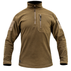 Толстовка флісова Armoline 1/4 Zip TRAVEL DEFENCE Coyote. M - зображення 1