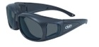 Окуляри захисні з ущільнювачем Global Vision Outfitter (gray) Anti-Fog, чорні - зображення 1