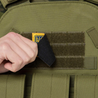 Шеврон патч на липучці "Прапор України з гербом" TY-9925 жовтий-блакитний - зображення 7