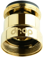 Поворотный адаптер 360° DROP CL360-GLD для смесителя - Угол наклона 15°, наружная М 24 мм, золотой