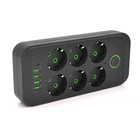 Мережевий фільтр Voltronic F06U-Black 2 м, 6 розеток, 10А