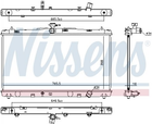 Радиатор охлаждения двигателя NISSENS 646869 Toyota Camry 164000V110