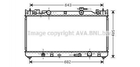 Радиатор охлаждения двигателя AVA COOLING TO2282 Toyota Camry 164000H030, 1640028280