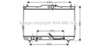 Радиатор охлаждения двигателя AVA COOLING HY2114 Hyundai Santa Fe 2531026480