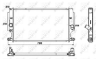 Радиатор охлаждения двигателя NRF 53181 Toyota Avensis, Auris, Corolla, Verso 164000R030, 164000R061, 164000R090