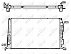 Радиатор охлаждения двигателя NRF 53138 Dacia Duster; Renault Duster 8200880550