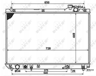 Радиатор охлаждения двигателя NRF 58378 Lexus RX 1640020140, 1640020200, 1640020240