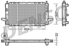 Радиатор охлаждения двигателя DENSO DRM10086 Ford Sierra 89BB8005DA