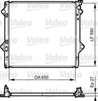 Радиатор охлаждения двигателя Valeo 735569 Toyota Land Cruiser 1640031351, 1640031350