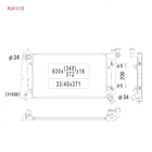 Радіатор охолодження двигуна KOYORAD PL011172 Toyota Corolla 164100D250, 164100D240, 1640021240