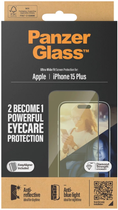 Захисне скло Panzer Glass Ultra-Wide Fit Eye Care для Apple iPhone 15 Plus Black (5711724028151) - зображення 4