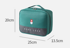 Органайзер-сумка для ліків "GOOD LUCK". Розмір 25х20х13,5 см. Зелена - зображення 4