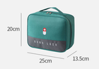 Органайзер-сумка для ліків "GOOD LUCK". Розмір 25х20х13,5 см. Зелена - зображення 4