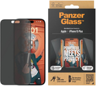 Захисне скло Panzer Glass Ultra-Wide Fit Privacy для Apple iPhone 15 Plus Black (5711724128110) - зображення 1
