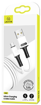 Кабель Usams U52 мicro-USB 2A Fast Charge 1м Білий (6958444989006) - зображення 2