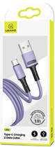 Кабель Usams U52 USB Typ-C 2A Fast Charge 1м Пурпурний (6958444989075) - зображення 3