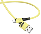 Кабель Usams U52 USB Typ-C 2A Fast Charge 1м Жовтий (6958444989068) - зображення 1