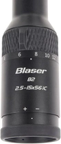 Прицел оптический Blaser B2 2,5-15х56 iC сетка 4А с подсветкой. Шина ZM/VM - изображение 4