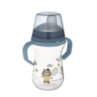 Кружка тренировочная с силиконовым носиком FirstCup 250 мл BONJOUR PARIS Canpol babies Голубая (5901691869998)