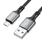 Кабель BOROFONE BX83 USB - Micro USB (2.4A) (1M) Чорний