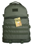 Тактический туристический крепкий рюкзак трансформер 40-60 литров олива ms - изображение 2