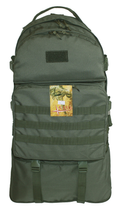 Тактичний туристичний міцний рюкзак трансформер 40-60 літрів олива ms - зображення 3