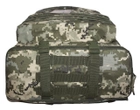 Тактичний військовий туристичний міцний рюкзак трансформер 40-60 літрів піксель - зображення 7