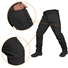 Тактичні зимові штани Camotec SoftShell Vent Чорні XL - зображення 5