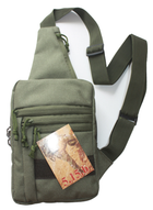 Тактическая барсетка плечевая для скрытого ношения Оружия Олива Хаки 264/2 MS - изображение 2