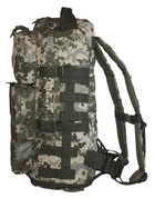 Тактичний Війсковий туристичний міцний рюкзак трансформер 40-60 літрів піксель MS - зображення 4